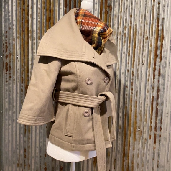 Old Navy 3/4 Sleeve Double-breasted Belted Pea Coat - Picture 3 of 6